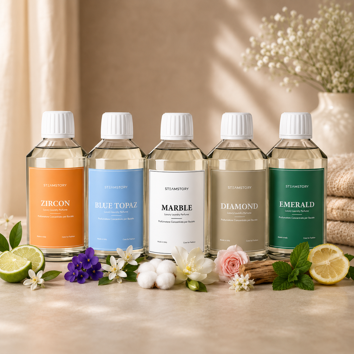 Cologne Bundle Laundry Perfume Bundle Set (5x250ML) – SteamStory